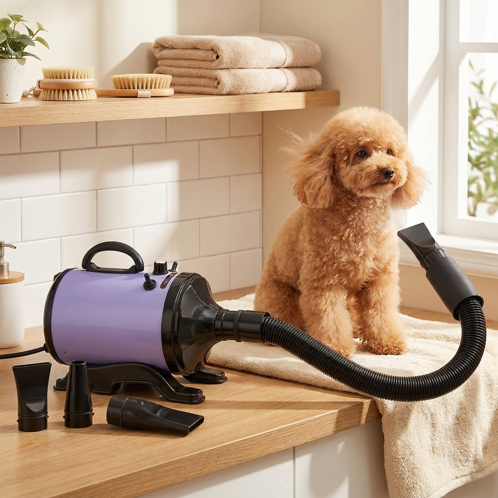 Pro Pet Grooming Dryer – High-Power Blow Dryer, Hot & Cold Air – lifestyle product photo