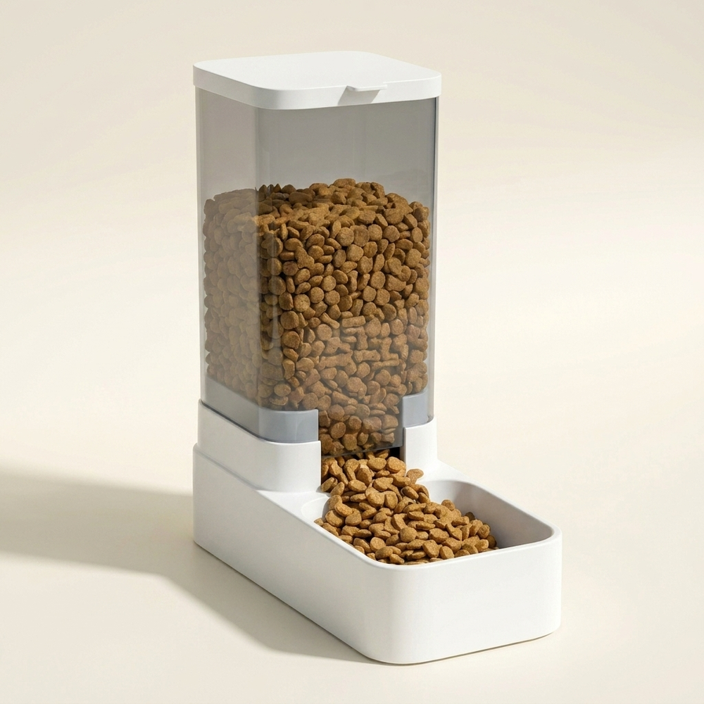 Gravity Pet Feeder & Water Dispenser Set – Auto-Refill Bowls