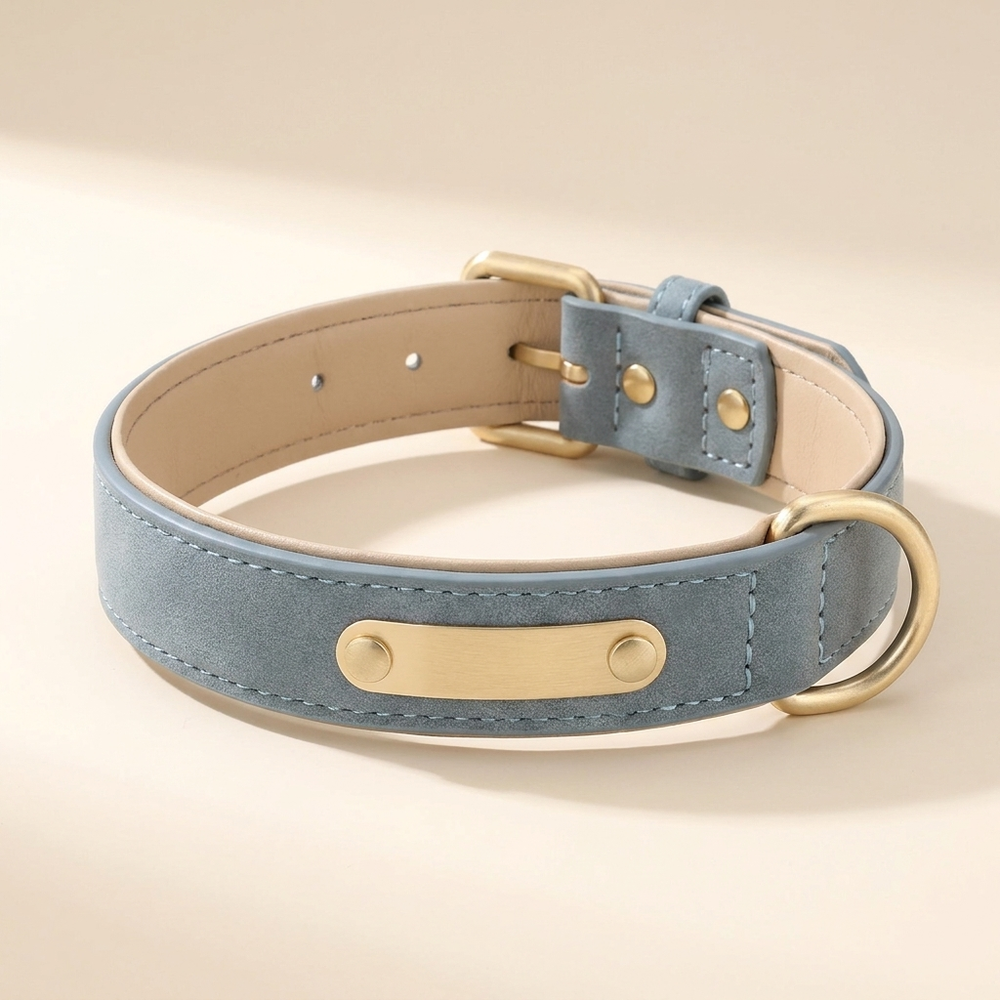Personalized Leather Dog Collar – Free Custom Engraving