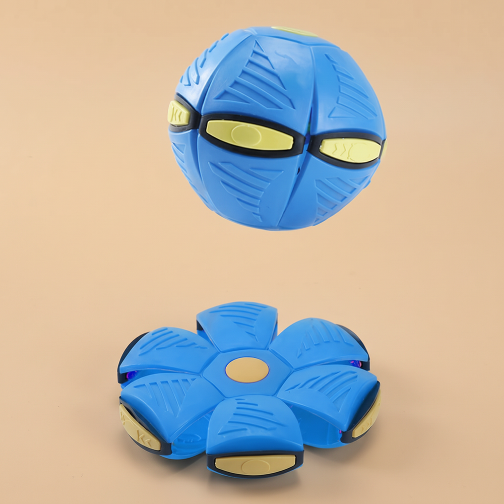 Interactive UFO Ball Dog Toy – Blue