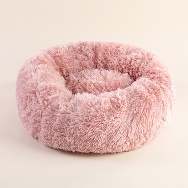 Faux fur donut pet bed – Pawsome Plushies