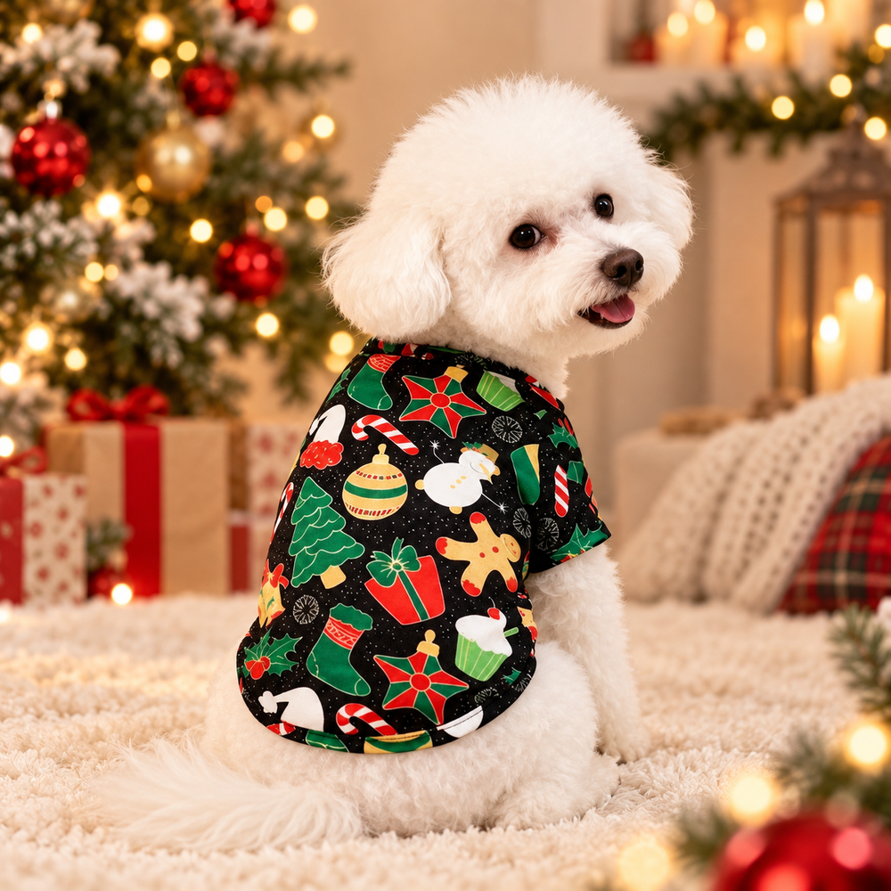 Christmas Dog Shirt – detail view 4