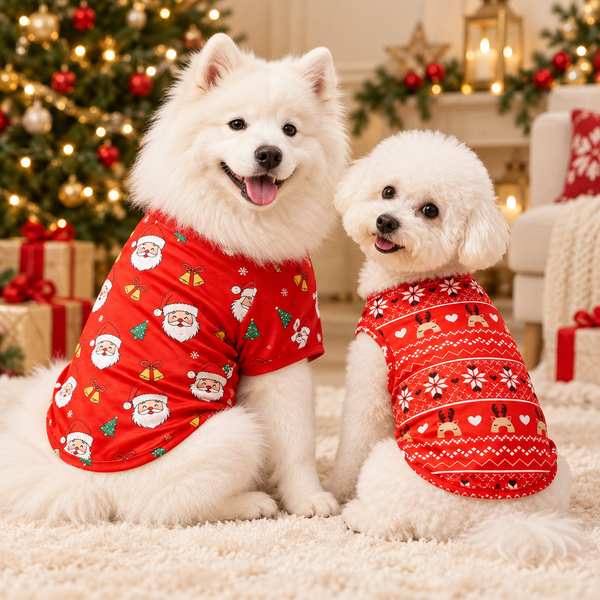 Christmas Dog Shirt – Festive Holiday Print Vest