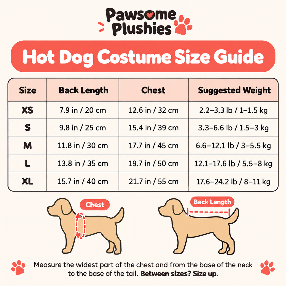 Hot Dog Pet Costume – detail view 2